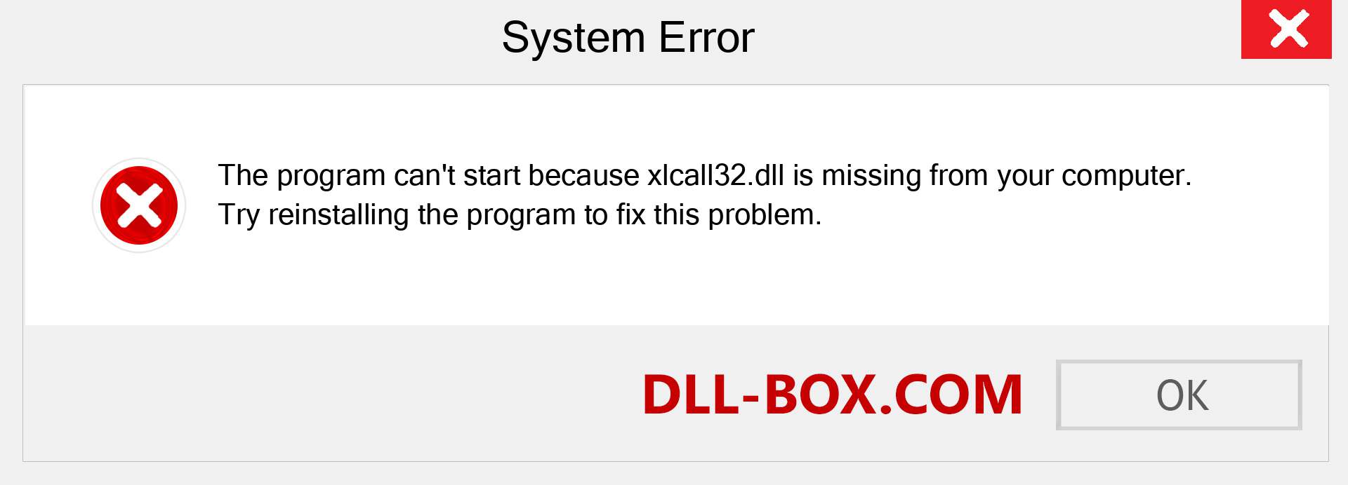  xlcall32.dll file is missing?. Download for Windows 7, 8, 10 - Fix  xlcall32 dll Missing Error on Windows, photos, images
